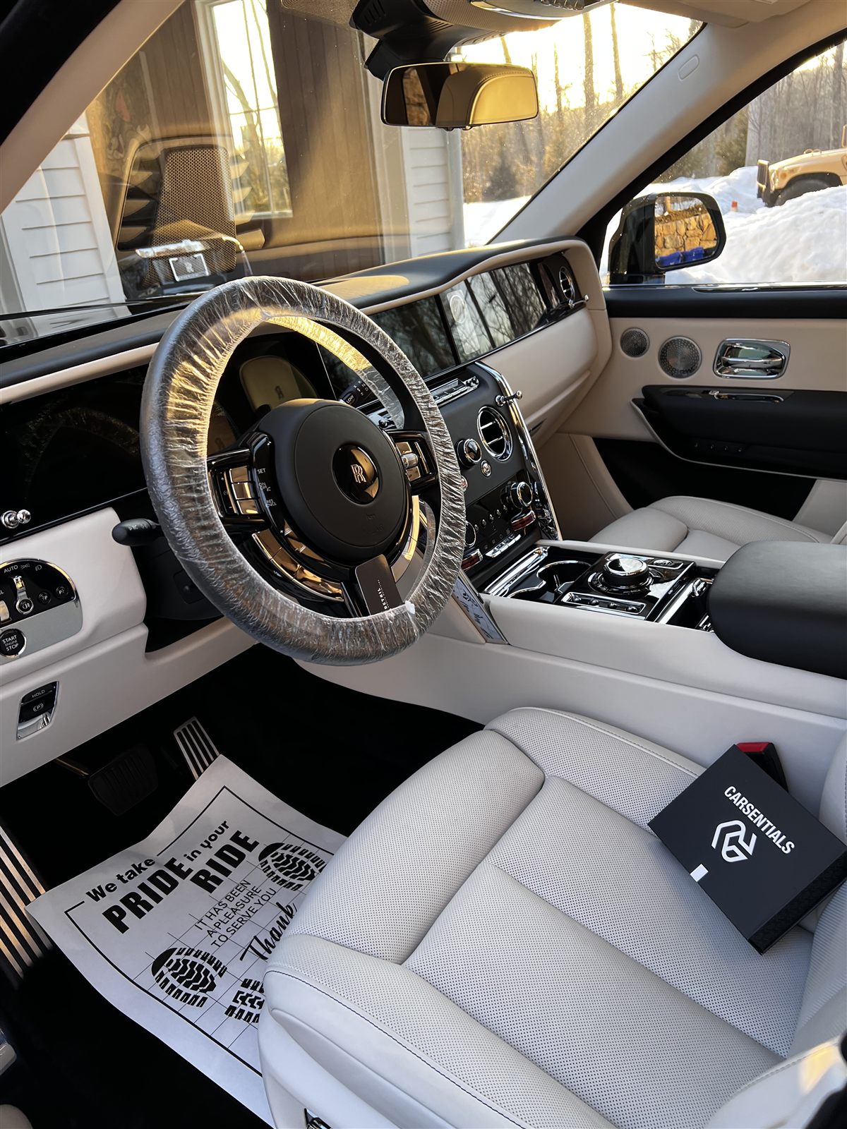Detailed Rolls-Royce interior